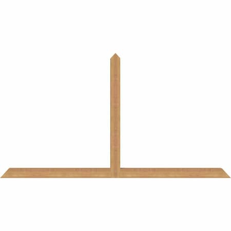 Ekena Millwork Portland Timber Gable Bracket, Western Red Cedar, 84"W x 45"H x 3 1/2"D x 3 1/2"F, 13/12 Pitch GBW084X45X0404POR00SWR